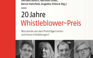 Cover Buch 20 Jahre Whistleblower-Preis